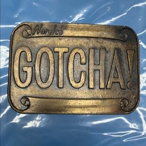 Vintage “Gotcha” Belt Buckle